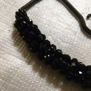 Elegant Black Crystal Necklace